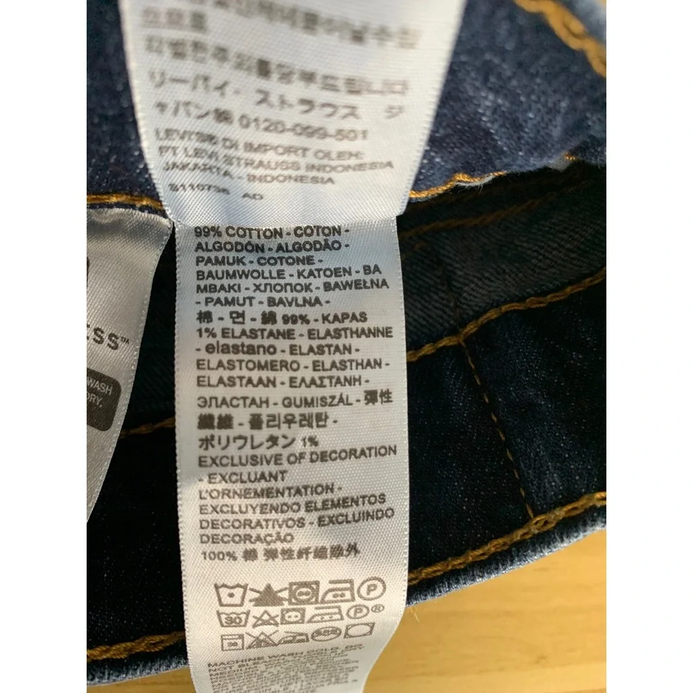 Levis 527 Jeans Mens 29x32 Blue Slim Bootcut Low Rise Dark Wash Denim Pants